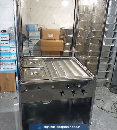 فر اغذیه کوچک با یک چدن و دو سرخکن